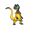 Heliolisk — mały pikselowy sprite w zwykłym ubarwieniu