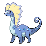 Aurorus — mały pikselowy sprite w zwykłym ubarwieniu