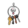 Klefki — mały pikselowy sprite w zwykłym ubarwieniu