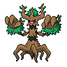 Trevenant — mały pikselowy sprite w zwykłym ubarwieniu