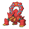 Volcanion — mały pikselowy sprite w zwykłym ubarwieniu