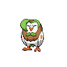 Dartrix — mały pikselowy sprite w zwykłym ubarwieniu