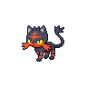 Litten — mały pikselowy sprite w zwykłym ubarwieniu