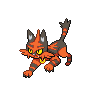 Torracat — mały pikselowy sprite w zwykłym ubarwieniu