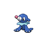 Popplio — mały pikselowy sprite w zwykłym ubarwieniu