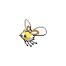Cutiefly — mały pikselowy sprite w zwykłym ubarwieniu