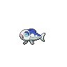 Wishiwashi — mały pikselowy sprite w zwykłym ubarwieniu