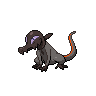 Salandit — mały pikselowy sprite w zwykłym ubarwieniu