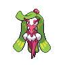 Tsareena — mały pikselowy sprite w zwykłym ubarwieniu