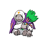 Oranguru — mały pikselowy sprite w zwykłym ubarwieniu