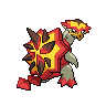 Turtonator — mały pikselowy sprite w zwykłym ubarwieniu