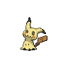 Mimikyu — mały pikselowy sprite w zwykłym ubarwieniu
