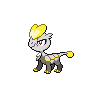 Jangmo-o — mały pikselowy sprite w zwykłym ubarwieniu