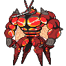 Buzzwole — mały pikselowy sprite w zwykłym ubarwieniu