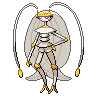 Pheromosa — mały pikselowy sprite w zwykłym ubarwieniu