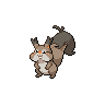 Skwovet — mały pikselowy sprite w zwykłym ubarwieniu