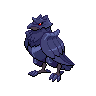 Corviknight — mały pikselowy sprite w zwykłym ubarwieniu