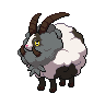 Dubwool — mały pikselowy sprite w zwykłym ubarwieniu