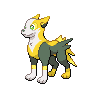 Boltund — mały pikselowy sprite w zwykłym ubarwieniu