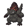 Coalossal — mały pikselowy sprite w zwykłym ubarwieniu