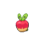 Applin — mały pikselowy sprite w zwykłym ubarwieniu