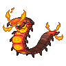 Centiskorch — mały pikselowy sprite w zwykłym ubarwieniu