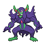 Grimmsnarl — mały pikselowy sprite w zwykłym ubarwieniu