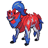 Zamazenta — mały pikselowy sprite w zwykłym ubarwieniu