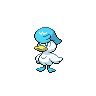 Quaxly — mały pikselowy sprite w zwykłym ubarwieniu