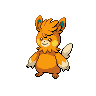 Pawmot — mały pikselowy sprite w zwykłym ubarwieniu