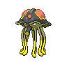 Toedscruel — mały pikselowy sprite w zwykłym ubarwieniu