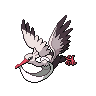 Bombirdier — mały pikselowy sprite w zwykłym ubarwieniu