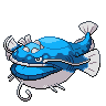 Dondozo — mały pikselowy sprite w zwykłym ubarwieniu