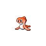 Tatsugiri (Curly Mega) — mały pikselowy sprite w zwykłym ubarwieniu