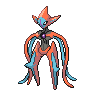 Deoxys (forma Ataku) — mały pikselowy sprite w zwykłym ubarwieniu