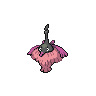 Wormadam (Trash) — mały pikselowy sprite w zwykłym ubarwieniu