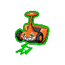 Rotom (Mow) — mały pikselowy sprite w zwykłym ubarwieniu