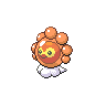 Castform (Sunny) — mały pikselowy sprite w zwykłym ubarwieniu