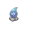 Castform (forma Deszczowa) — mały pikselowy sprite w zwykłym ubarwieniu