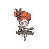 Meloetta (Pirouette) — mały pikselowy sprite w zwykłym ubarwieniu