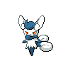 Meowstic (♀) — mały pikselowy sprite w zwykłym ubarwieniu