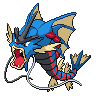 Gyarados (Mega) — mały pikselowy sprite w zwykłym ubarwieniu
