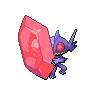 Sableye (Mega) — mały pikselowy sprite w zwykłym ubarwieniu