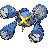 Metagross (Mega) — mały pikselowy sprite w zwykłym ubarwieniu