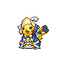 Pikachu (Belle) — mały pikselowy sprite w zwykłym ubarwieniu