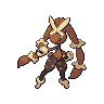 Lopunny (Mega) — mały pikselowy sprite w zwykłym ubarwieniu