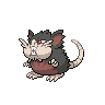 Raticate (z Aloli) — mały pikselowy sprite w zwykłym ubarwieniu