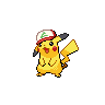 Pikachu (Original Cap) — mały pikselowy sprite w zwykłym ubarwieniu