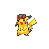 Pikachu (Hoenn Cap) — mały pikselowy sprite w zwykłym ubarwieniu
