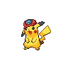 Pikachu (Sinnoh Cap) — mały pikselowy sprite w zwykłym ubarwieniu